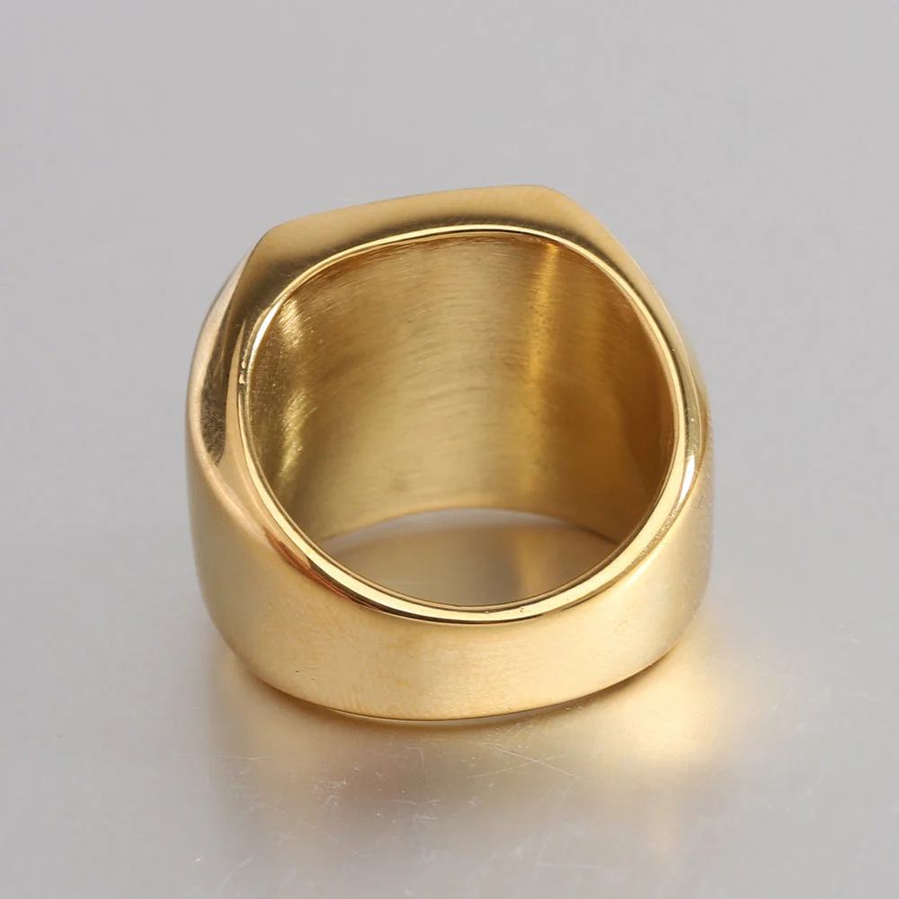 Classic Noble Initial Ring | Gold - Image 29