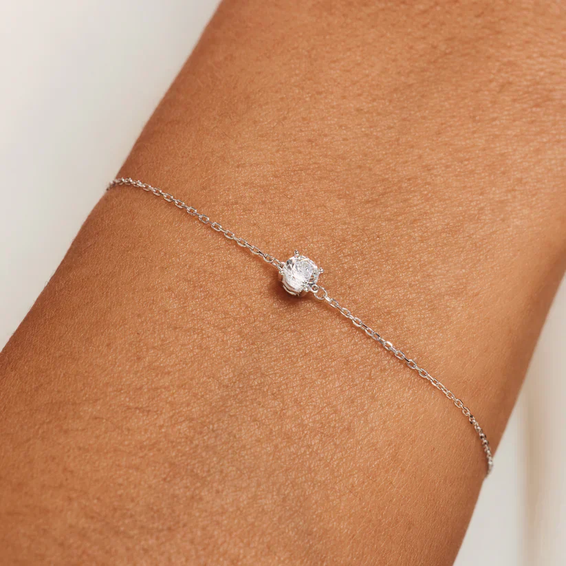 Cléa Stone Bracelet | White Gold - Image 4