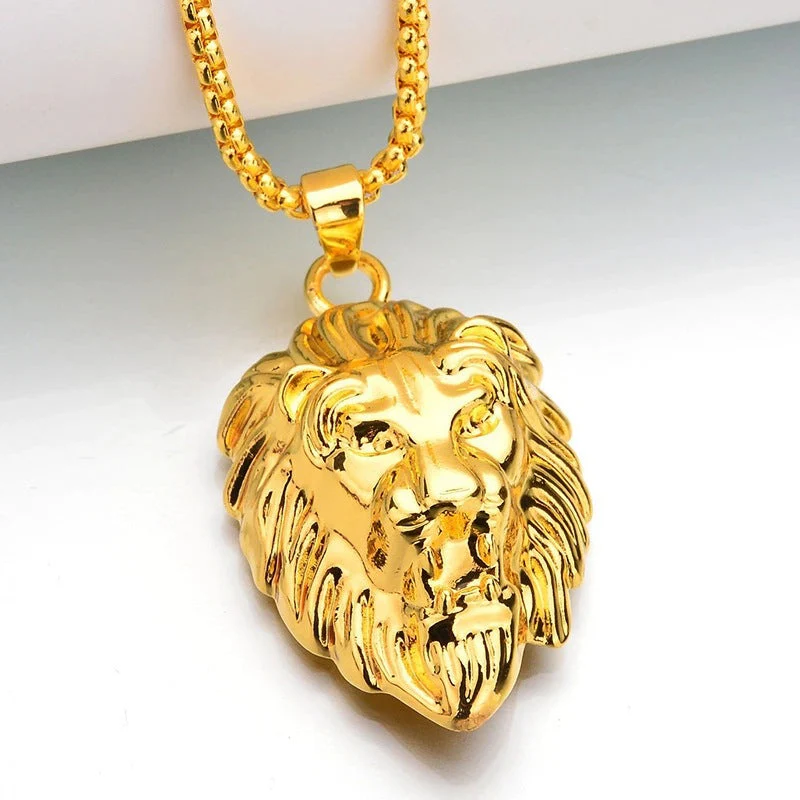 Dominion Lion Pendant Necklace | White Gold - Image 2