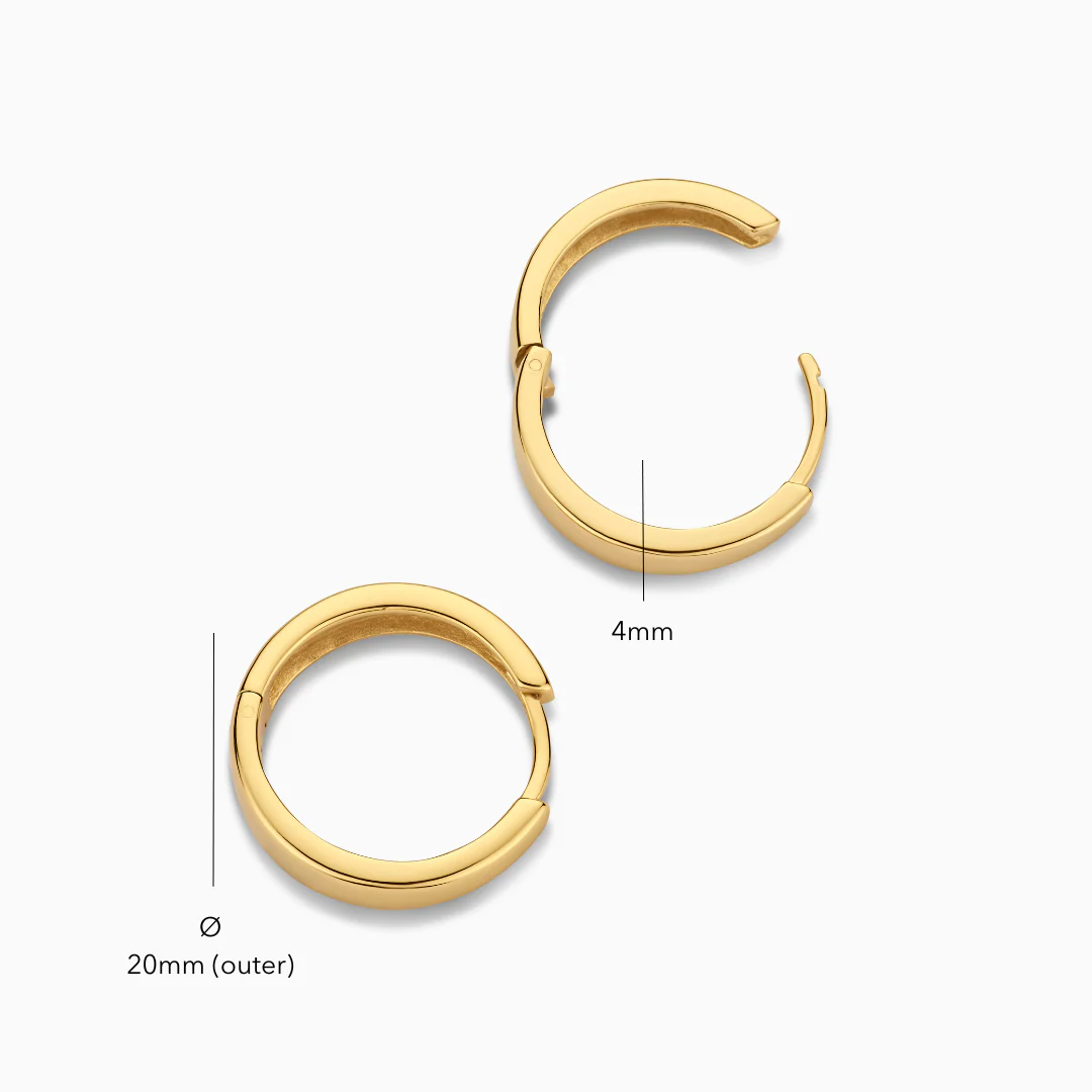 Gia Hoops | White Gold - Image 6