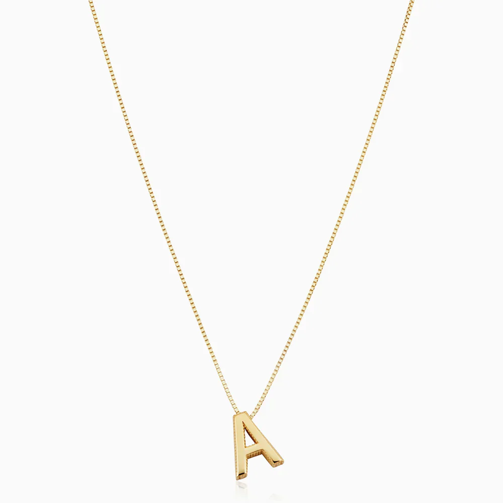 Love letter initial necklace | White Gold - Image 4